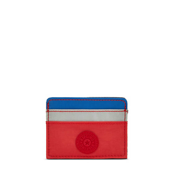 Kipling Cardy Card Holder Tassen Blauw Rood | België 1162YX